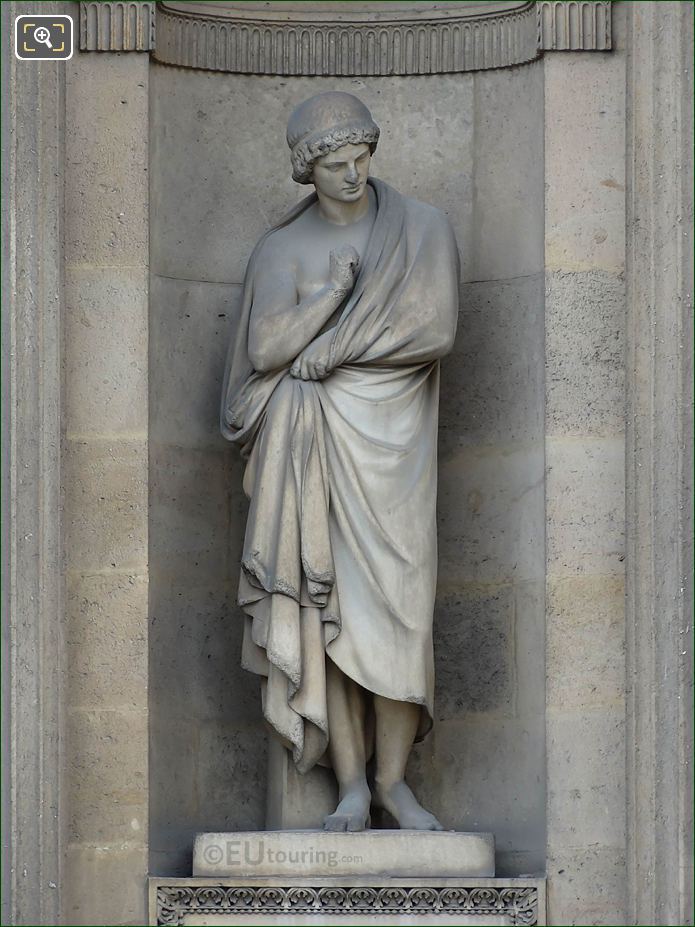 Aristarque statue, Aile Lemercier, Musee du Louvre, Paris