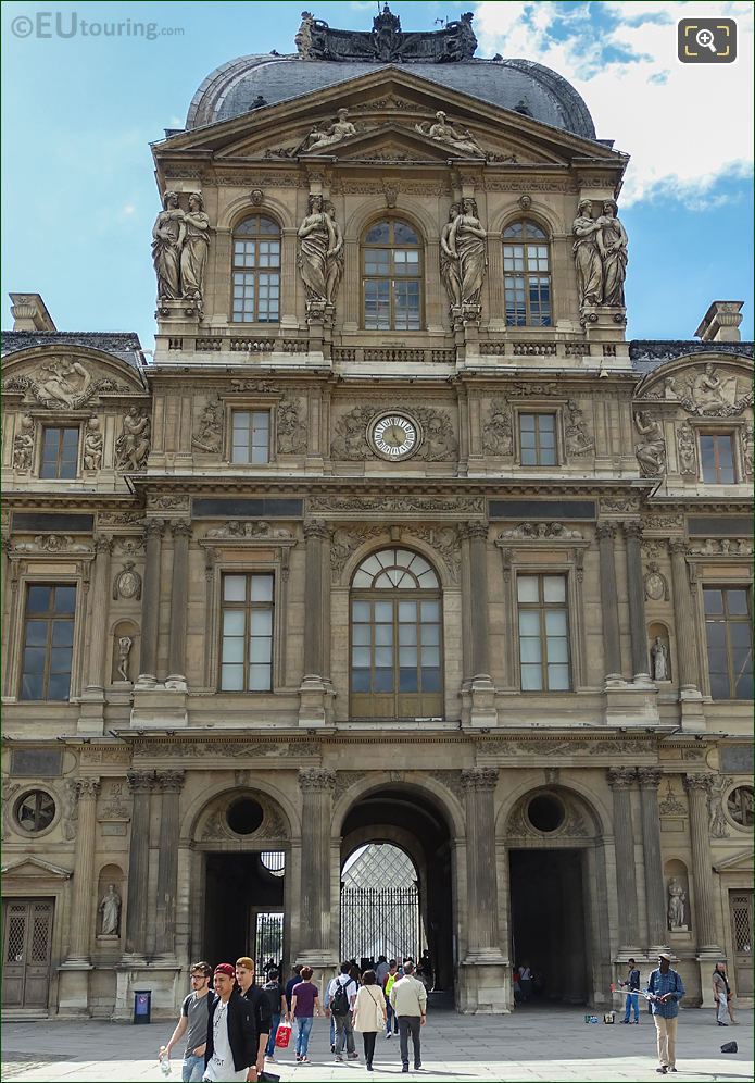 East facade of Pavillon de l'Horloge, The Louvre, Paris