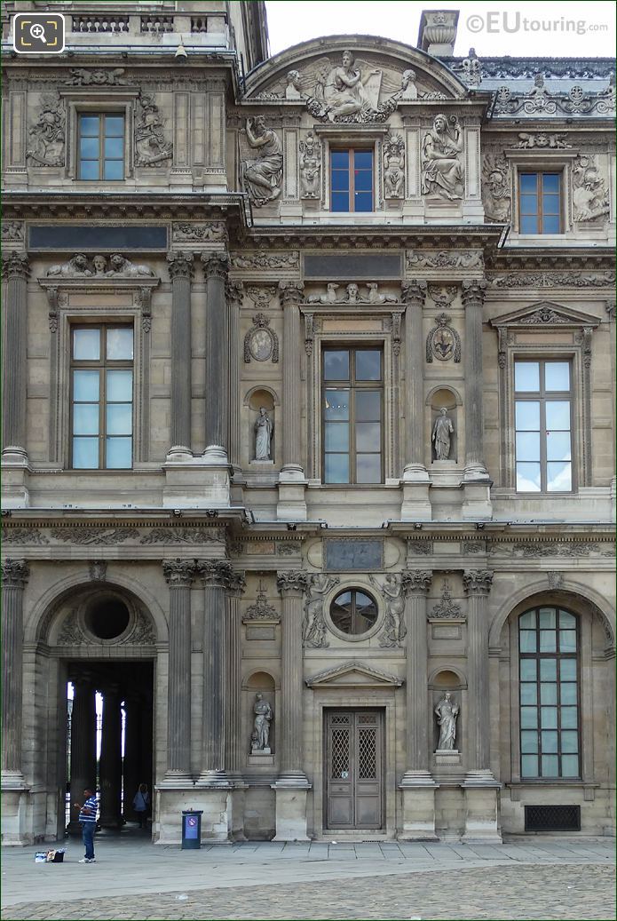 Aile Lemercier East facade sculptures, The Louvre