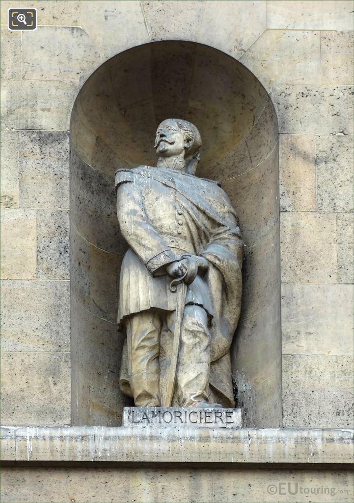 Alcove with General Lamoriciere statue, Aile de Rohan-Rivoli, The Louvre
