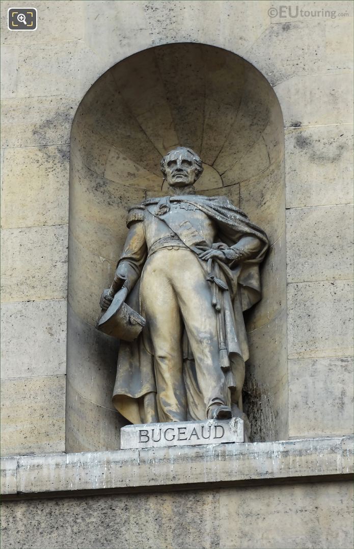 Thomas Bugeaud statue, Aile de Rohan-Rivoli, The Louvre, Paris