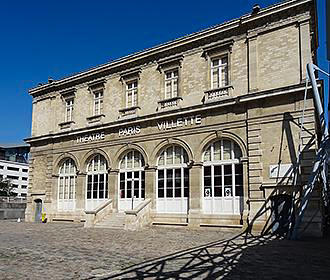 Theatre Paris-Villette front facade