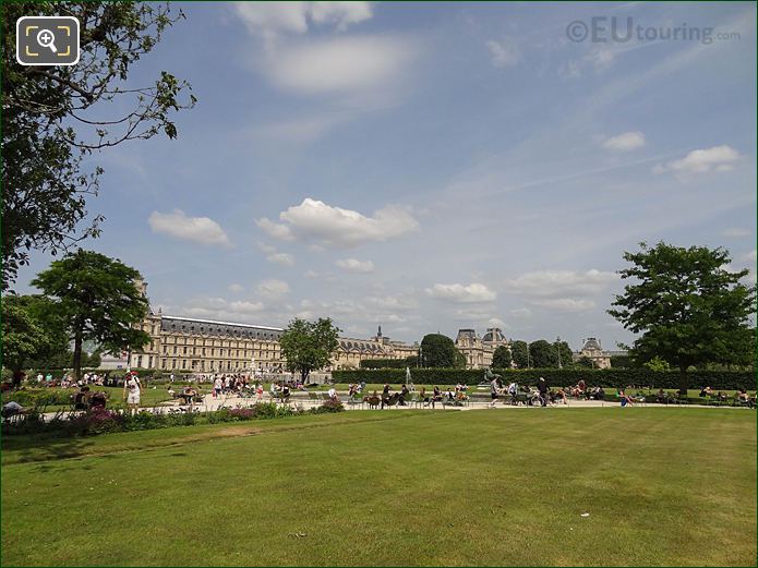 Petit Reserve Sud French style Garden, Jardin des Tuileries looking E