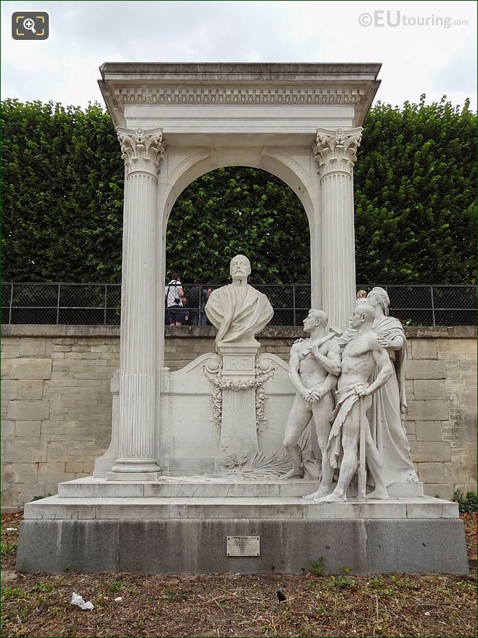 Waldeck-Rousseau Monument, Jardin des Tuileries looking NW