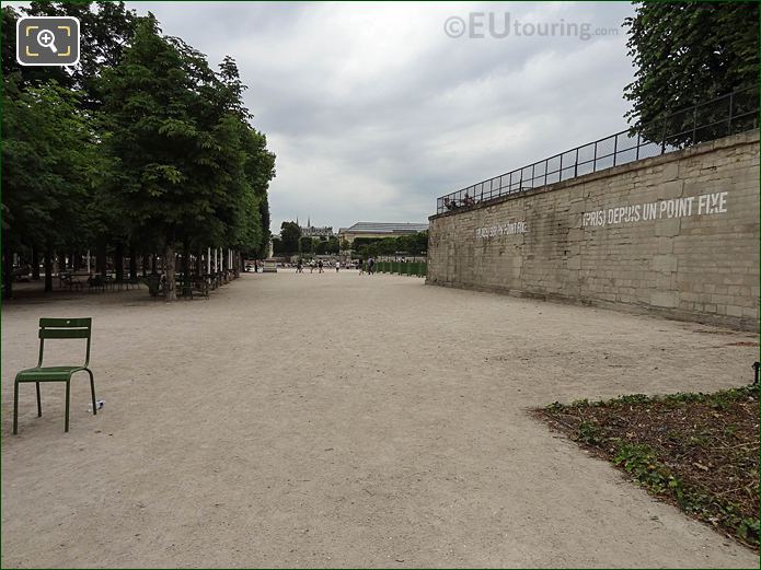 NW alleyway of Jardin des Tuileries looking SW