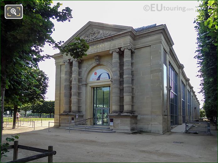 Musee de l'Orangerie entrance Jardin Tuileries looking East
