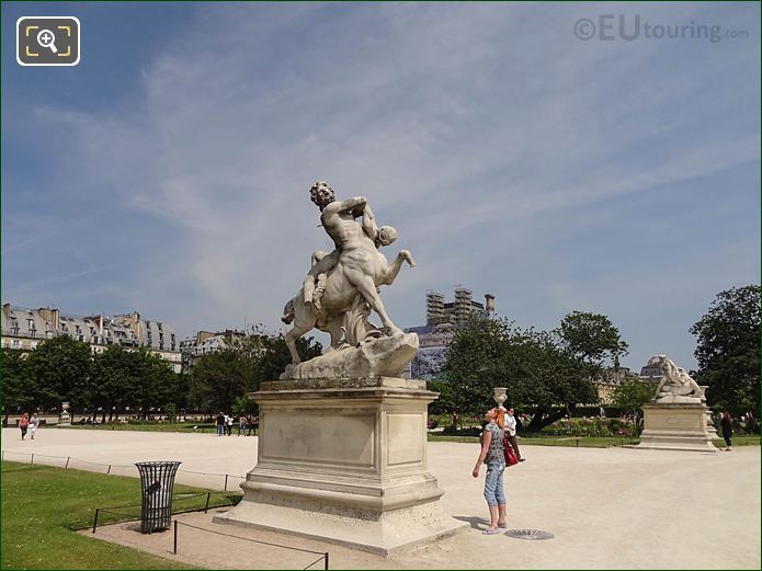 Grand Carre area of Jardin des Tuileries looking NE