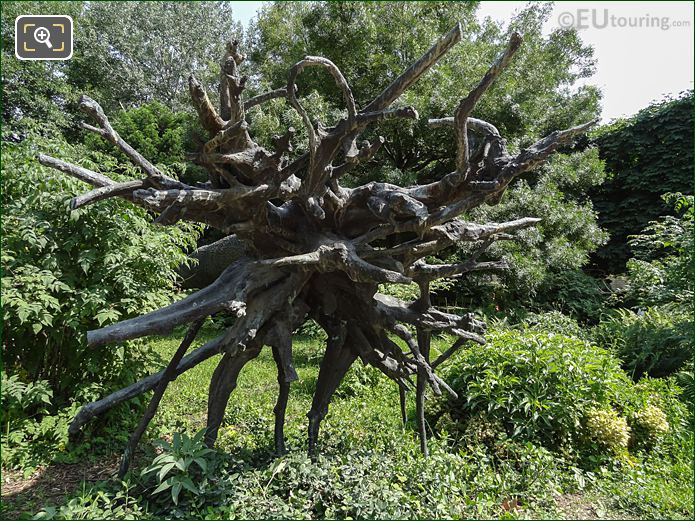 Grand Couvert bronze tree, Jardin des Tuileries, looking SE