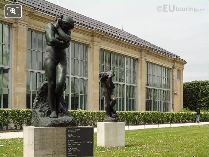 Musee de l'Orangerie terrace statues, Tuileries Gardens