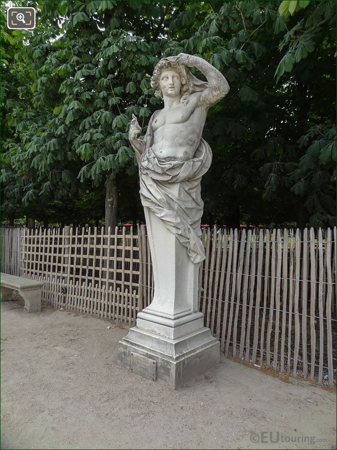Looking East to the Vertumne statue, Jardin des Tuileries