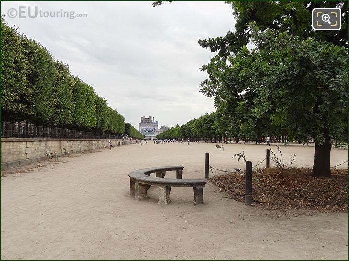 View SE from Commemorative Tree, Esplanade des Feuillants, Tuileries Gardens