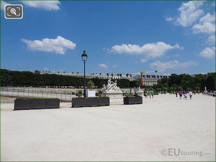Fer a Cheval area in Jardin des Tuileries looking NE