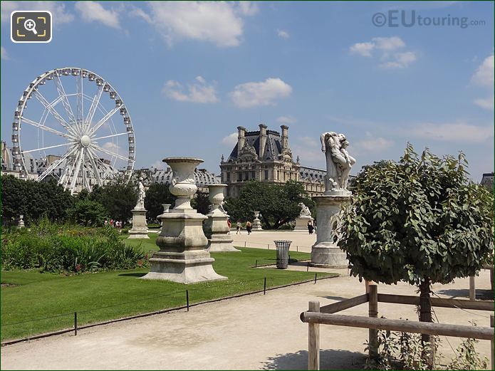 Ferris Wheel Grand Carre area Jardin Tuileries looking NE