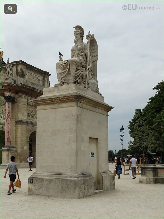 View SW of Place du Carrousel, Jardin des Tuileries