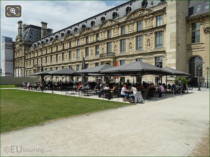 Le Saut Du Loup terrace Jardin des Tuileries looking NW