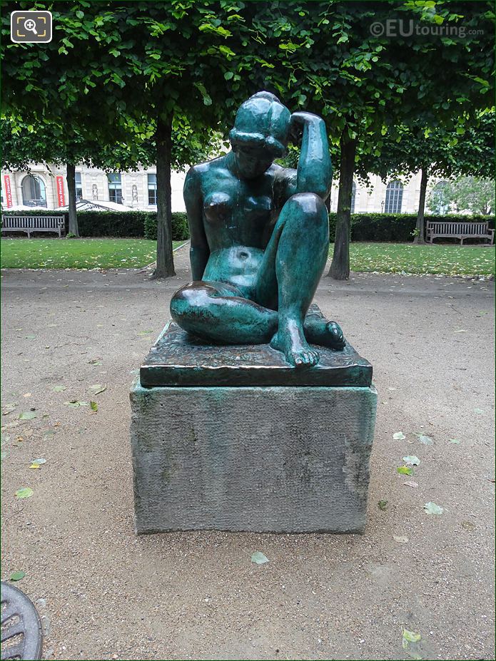 The Mediterranean statue at Tuileries Gardens in Jardin du Carrousel area