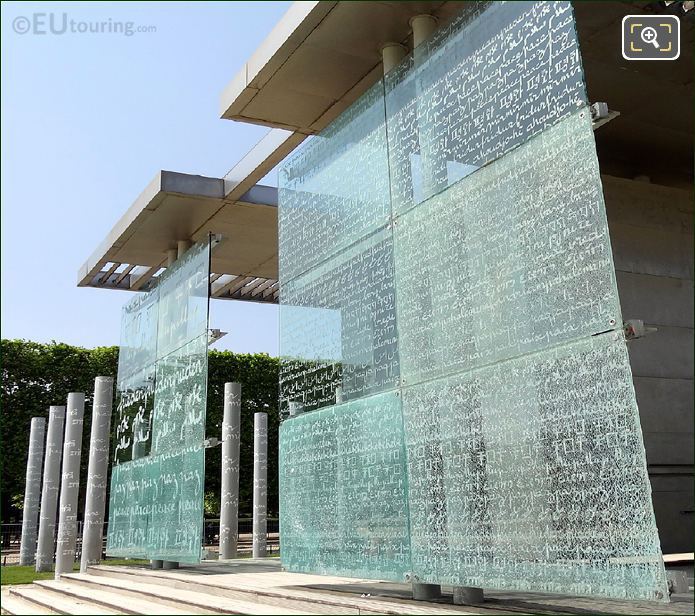 The Wall For Peace glass panels