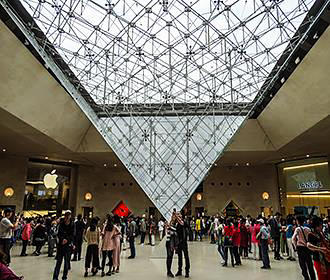 Musee du Louvre Carrousel Pyramid