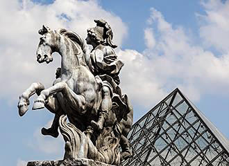 King Louis XIV statue Musee du Louvre