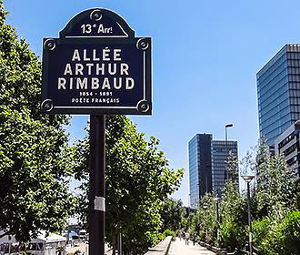 Allee Arthur Rimbaud signpost
