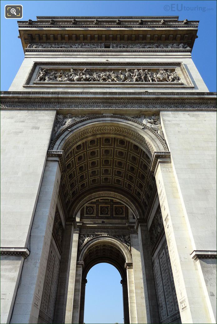 Arc de Triomphe side view
