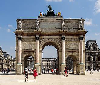 Arc De Triomphe Du Carrousel In Paris France