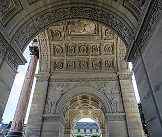 Archways of the Arc de Triomphe du Carrousel