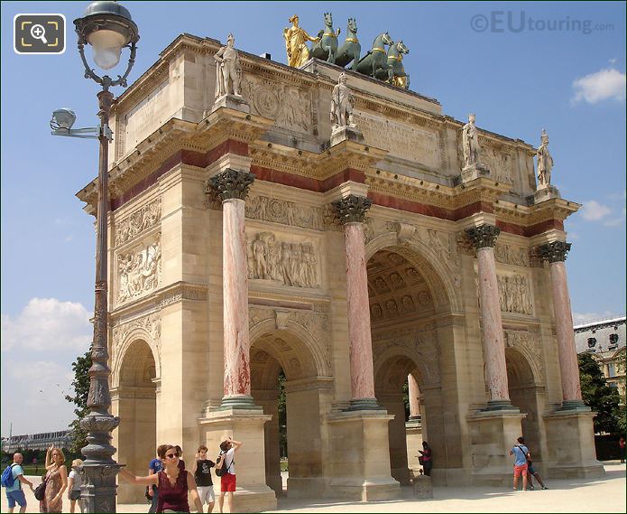 Arc de Triomphe du Carrousel Roman Empire style arches