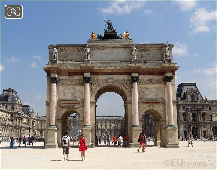 Arc de Triomphe du Carrousel and Louvre Museum