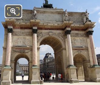 The Arc de Triomphe du Carrousel back section