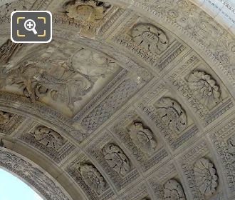 Central arch on the Arc de Triomphe du Carrousel