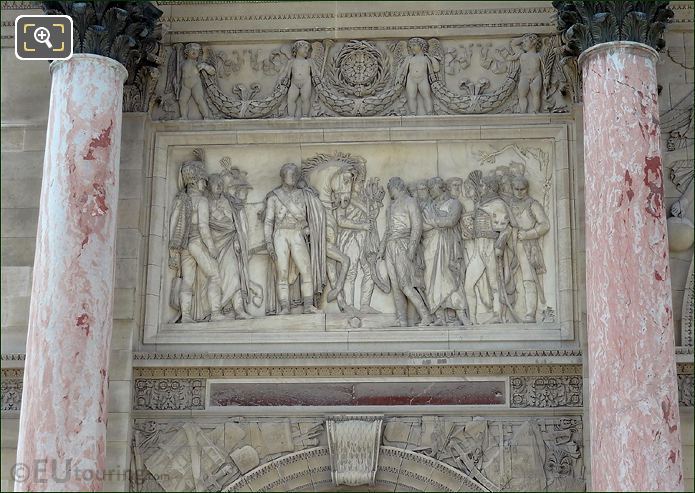 Arc de Triomphe du Carrousel bas reliefs