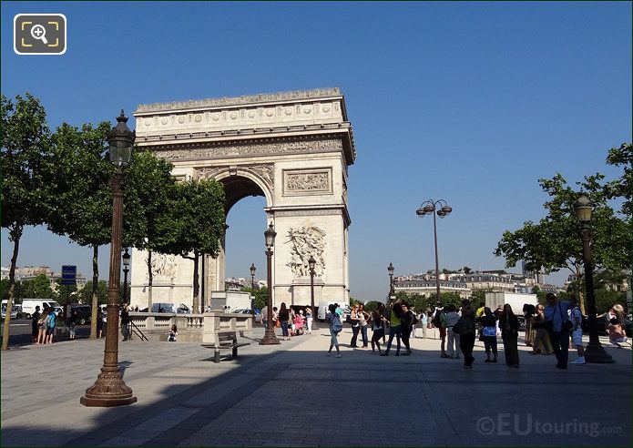 Arc de Triomphe from the Champs Elysees