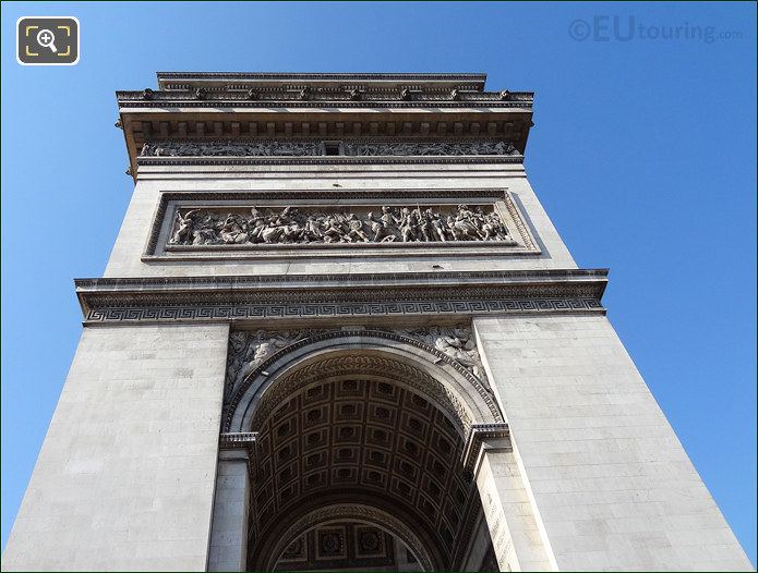Arc de Triomphe top friezes