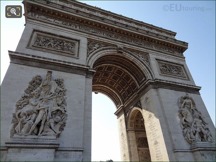 Arc de Triomphe stone carvings by Antoine Etex