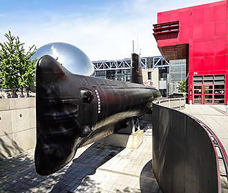 S636 Argonaute Submarine at Parc de la Villette