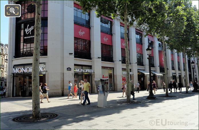 Monoprix store on Avenue des Champs Elysees