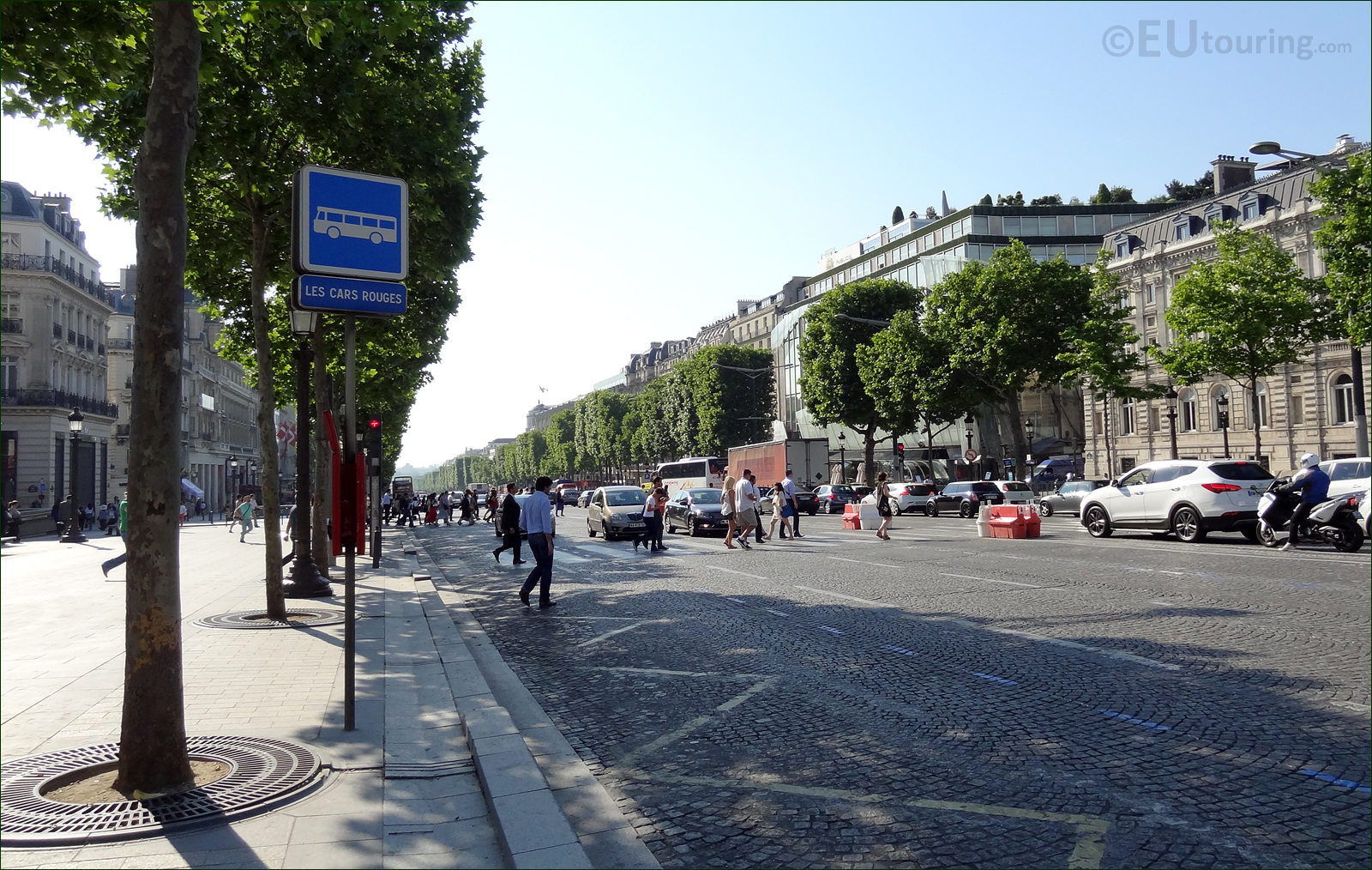 Avenue Des Champs-Elysees, Aerial View Stock Photo, Picture and Royalty  Free Image. Image 12647923.