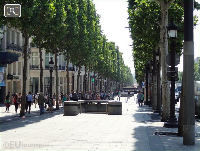 Ornate lamp posts on Avenue des Champs Elysees 