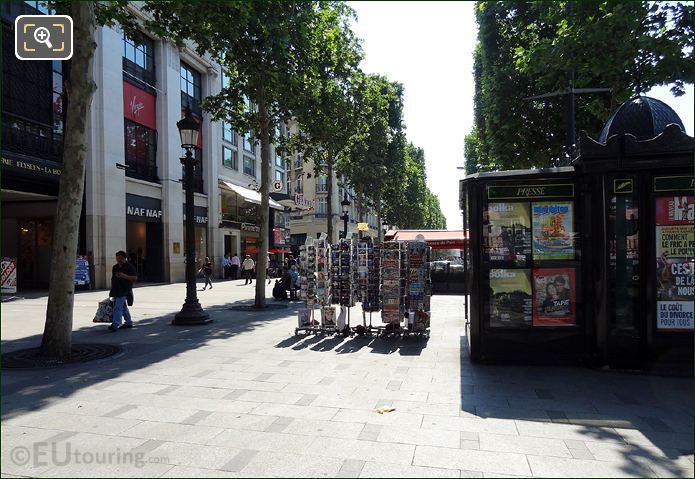 Avenue des Champs Elysees between Rue la Boetie and Rue du Colisee