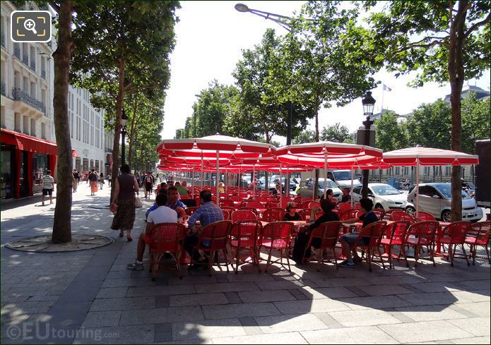 Restaurant terrace Champs Elysees