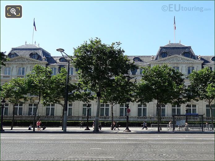 Grand building on Avenue des Champs Elysees