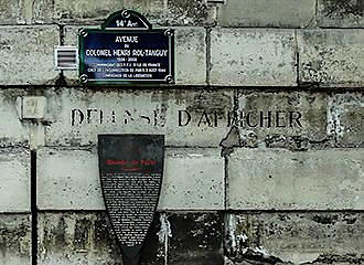 Barriere d’Enfer info plaque