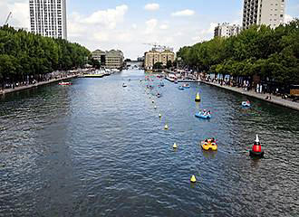 Canal de l’Ourcq at Bassin de la Villette