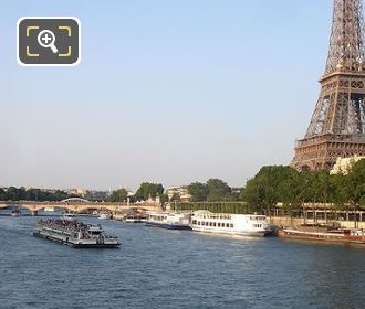 Tourists on sightseeing cruise boat