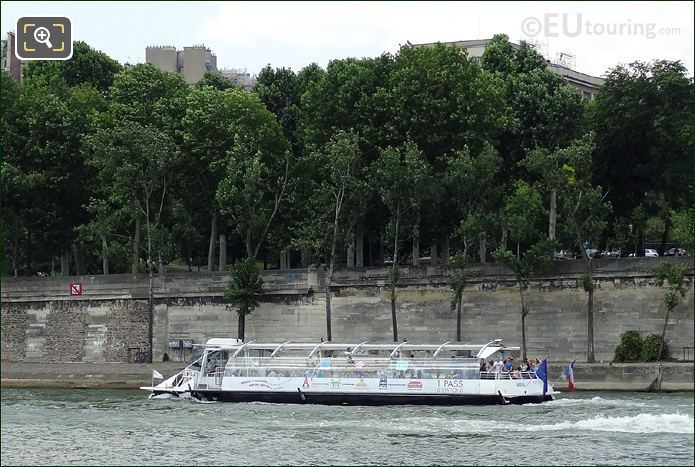Batobus cruising on River Seine