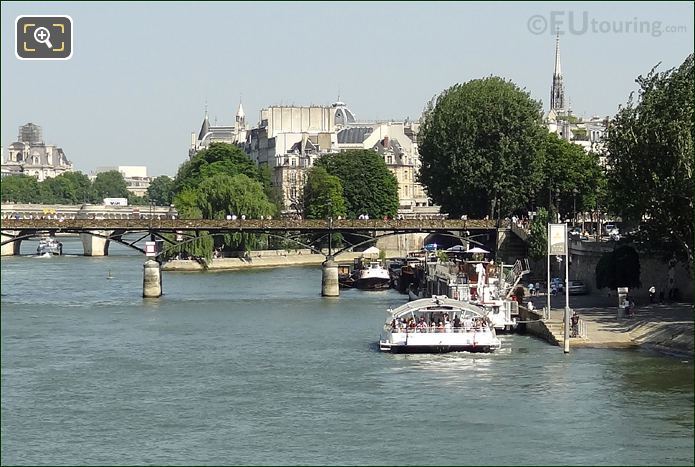 Batobus and dock near Pont des Arts