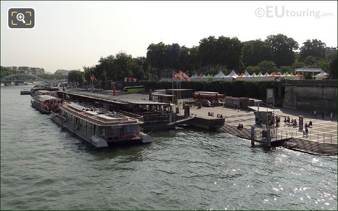 Batobus station next to sightseeing cruise dock