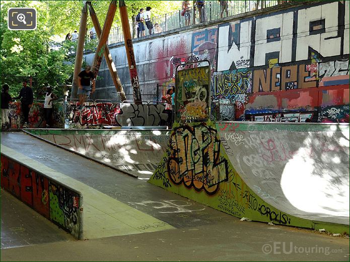 Skate park graffiti art