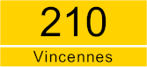 Paris bus 210 Vincennes